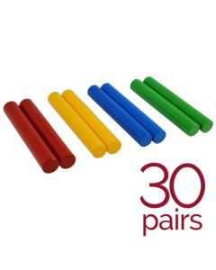 A-Star Claves - Mixed Colour Pack of 30 Pairs