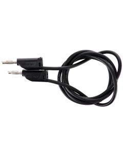  Premium Stackable Plug Lead - Black - 4mm - L1000mm