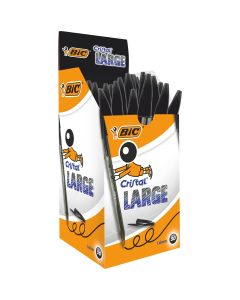 BIC Cristal Large - Pack of 50 - Black