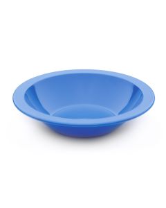 Harfield Polycarbonate 170mm dia Rimmed Bowls Blue Pack of 10