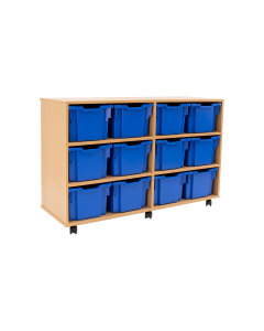 12 Extra Deep Tray Unit - Blue Trays
