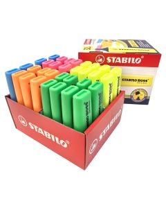 STABILO Boss Original Highlighter - Assorted - Pack of 32