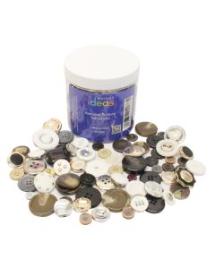 Assorted Textured Buttons - Pack of 200