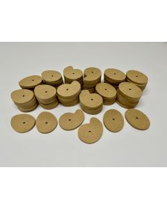 MDF Cams/4mm Hole Assorted Pack of 90