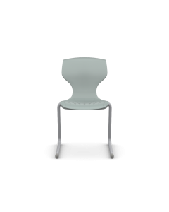 Cogni Revrse Cantilever Chair with Glides Gry Frame Hzy Jade