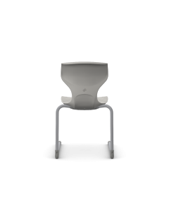 Cogni Reverse Cantilever Chair with Glides Gry Frame Cream