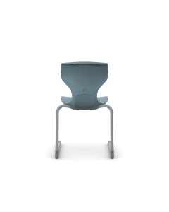 Cogni Reverse Cantilever Chair with Glides Gry Frame Dk Teal
