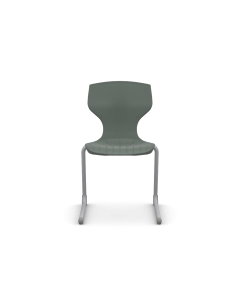 Cogni Reverse Cantilever Chair with Glides Gry Frame Dk Gry