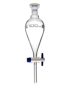 Glass Separating Funnel- Conical Shaped with Stopper - 100ml