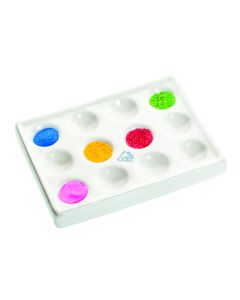 Porcelain Spotting Tile with 12 Cavities - Pack of 10