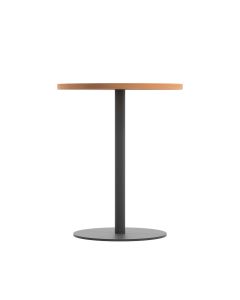 Contract Table Mid 600mm - Beech - Black Frame