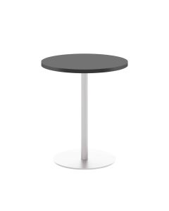 Contract Table Mid 600mm - Black - White Frame
