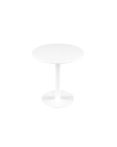 Contract Table Mid 600mm - White - White Frame