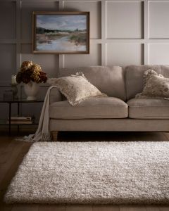 Chicago Shaggy Rug - Cream - Medium 110 x 160cm
