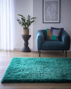Chicago Shaggy Rug - Dark Teal - Medium 110 x 160cm
