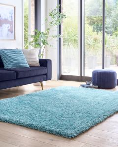 Chicago Shaggy Rug - Duck Egg - Medium 110 x 160cm