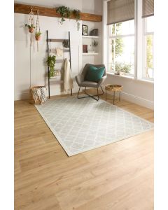 Chateau Stain Resistant Washable Rug - Grey