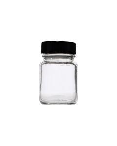 Clear Glass Jar with Screw Cap - 120ml - Pack of 10