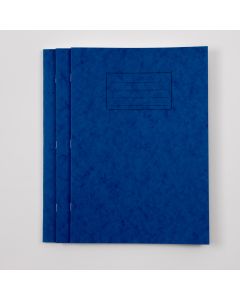 A4 Tinted Exercise Book Blue Pages 10mm Square- Blue Pk10
