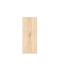 Steel Handle Lockable Storag Cupboard H1980mm  - Oak