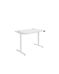 Single Motor Sit Stand Desk 1200 x 800mm - White - White