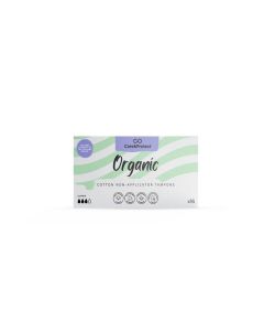 Care and Protect Organic Super Non Applicator Tampons Pk 16