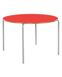 Crushed Bent Circular Table- Dia 600mm - 8-11Y Red