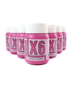 X6 Premium Acryl 500ml - Azo Pink Bulk Pack