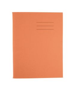 9"x7" Exercise Book 80 Page- 10mm Squared- Orange - Pk 100