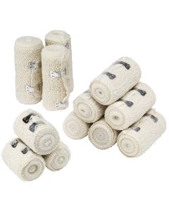 HypaBand Crepe Cotton Bandages Assorted- Pack of 12
