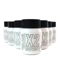 X2 Free Flow Acryl 500ml - Titanium White Bulk Pack