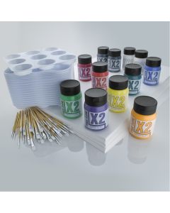 X2 Free Flow Acryl 500ml Painting Project Pack