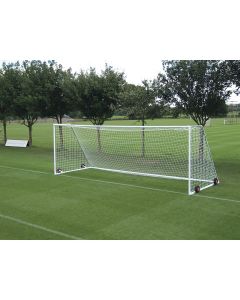 Harrod Sport Wheelaway Heavyweight Goal - 6.4 x 2.1m - 137kg - Junior - White
