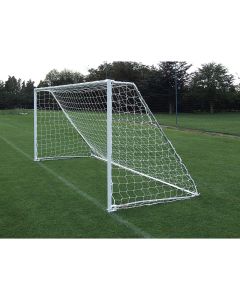Harrod Sport Folding Mini Soccer Goal - White -12 x 6ft - Pair