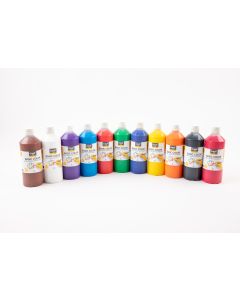 Creall Basic Colour Ready Mixed Paint - 20 x 500ml - Assorted