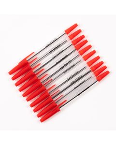 BackToBasics Ballpoint Pen - Red - Pack of 50