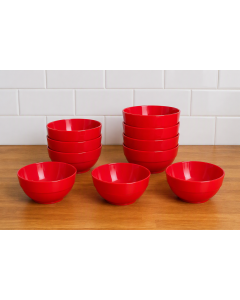 Harfield Dishes-Pk 10-Red
