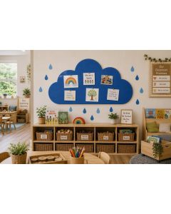 Koala Acoustic Playful Sound Absorbing Notice Display Boards-Cloud