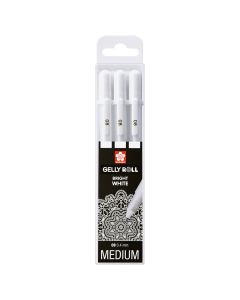 Sakura Gelly Roll Set Bright White Medium Set of 3
