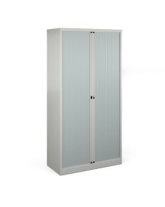 Bisley Tambour Storage Cupboard - Goose Grey - 1970mm