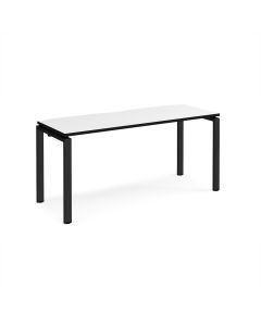 Adapt Single Desk 1600x600mm - White/Black Frame