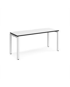 Adapt Single Desk 1600x600mm - White/White Frame