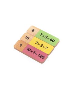 Wooden Multiplication Dominoes