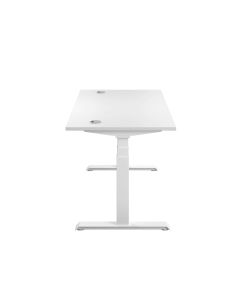 Economy Sit Stand Desk 1400 x 800 mm - White - White