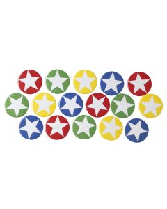 Star Button Badges - Pack of 40