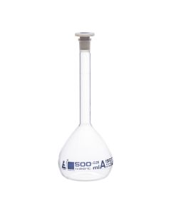 eisco Stoppered Volumetric Flask (Class A)  - 500ml