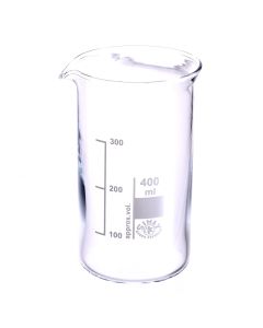 Simax Tall Form Beakers with Spout - 400ml - Pack of 10
