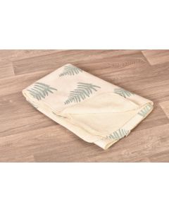 Fern Print Washable Sherpa Fleece Throw