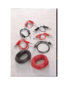4mm Stackable Plug Leads - 500mm - Black