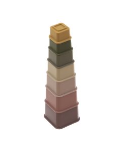 Silicone Square Stacking Cups
